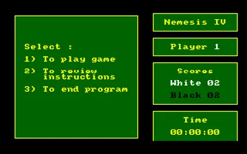 Nemesis IV (UK) (1986) screen shot title